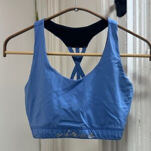 Virus Multiverse Sky Blue Crossback Sports Bra